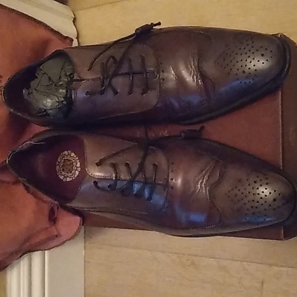 Mezlan Men's Capua Lace Up Wingtip Oxfords(9M) - Picture 3 of 10